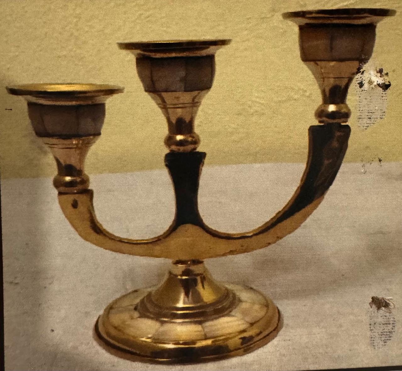 Brass Mop Candle stand